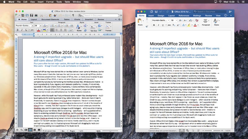 microsoft office 2016 for mac requirements