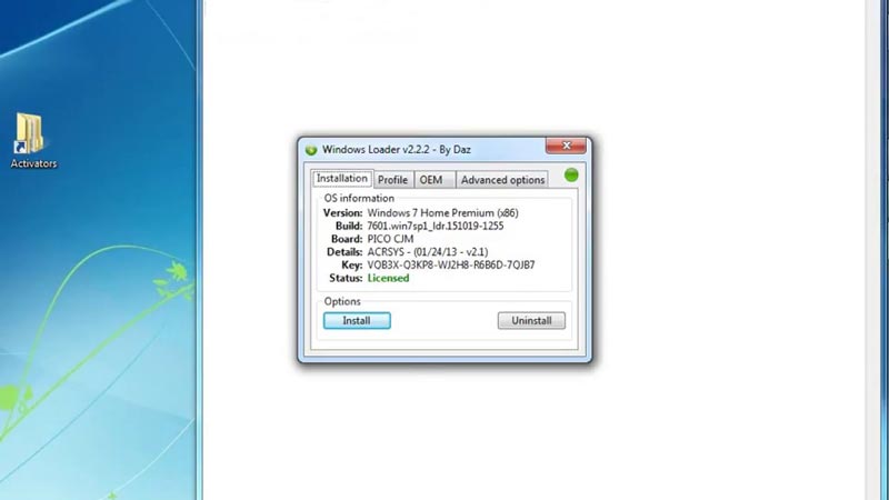 windows 7 loader by daz old version