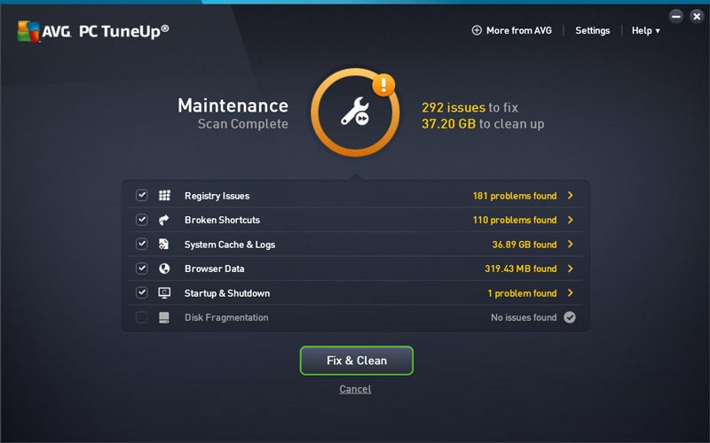 AVG PC Tuneup 2019 Full Patch Gratis Download