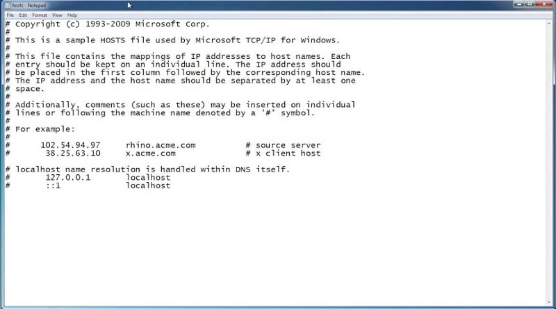 Merubah File Host