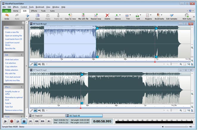 wavepad sound editor for pc