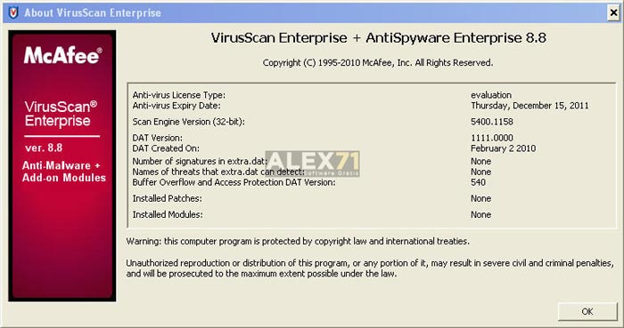 Download McAfee VirusScan Enterprise Full Version Terbaru