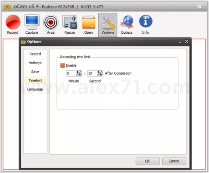 Download oCam Screen Recorder Full Crack Windows 10 ALEX71