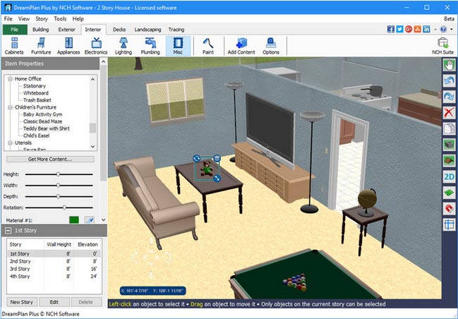 NCH DreamPlan Home Designer Plus 8.31 for mac download
