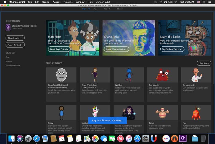 Free Download Adobe Character Animator CC 2020 Mac Full Crack