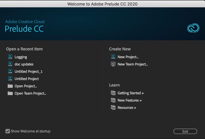Free Download Adobe Prelude CC 2020 Full Crack 64 Bit
