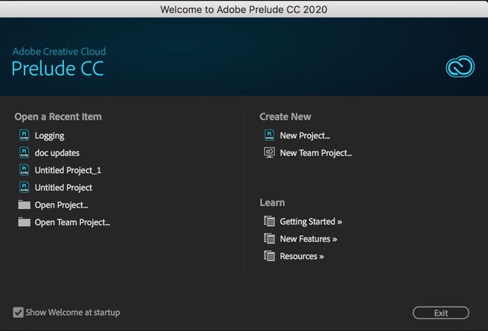 adobe prelude cc 2020 adobe prelude cc 2020
