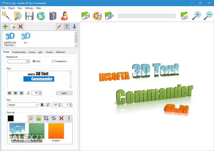 Download Insofta 3D Text Commander Full Version 64 Bit