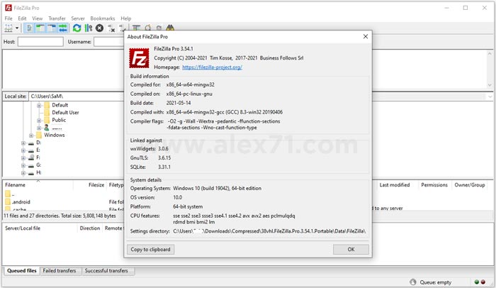 Free Download FileZilla Pro Full Version Terbaru ALEX71