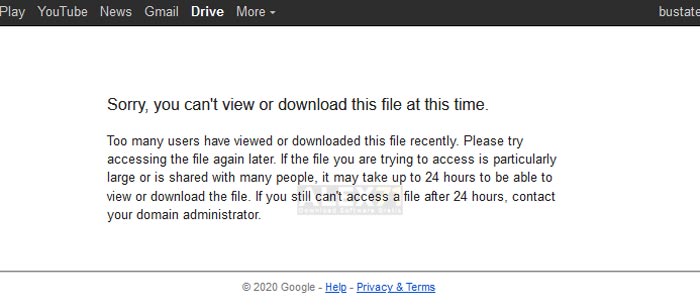 Sorry You Can't Download This File